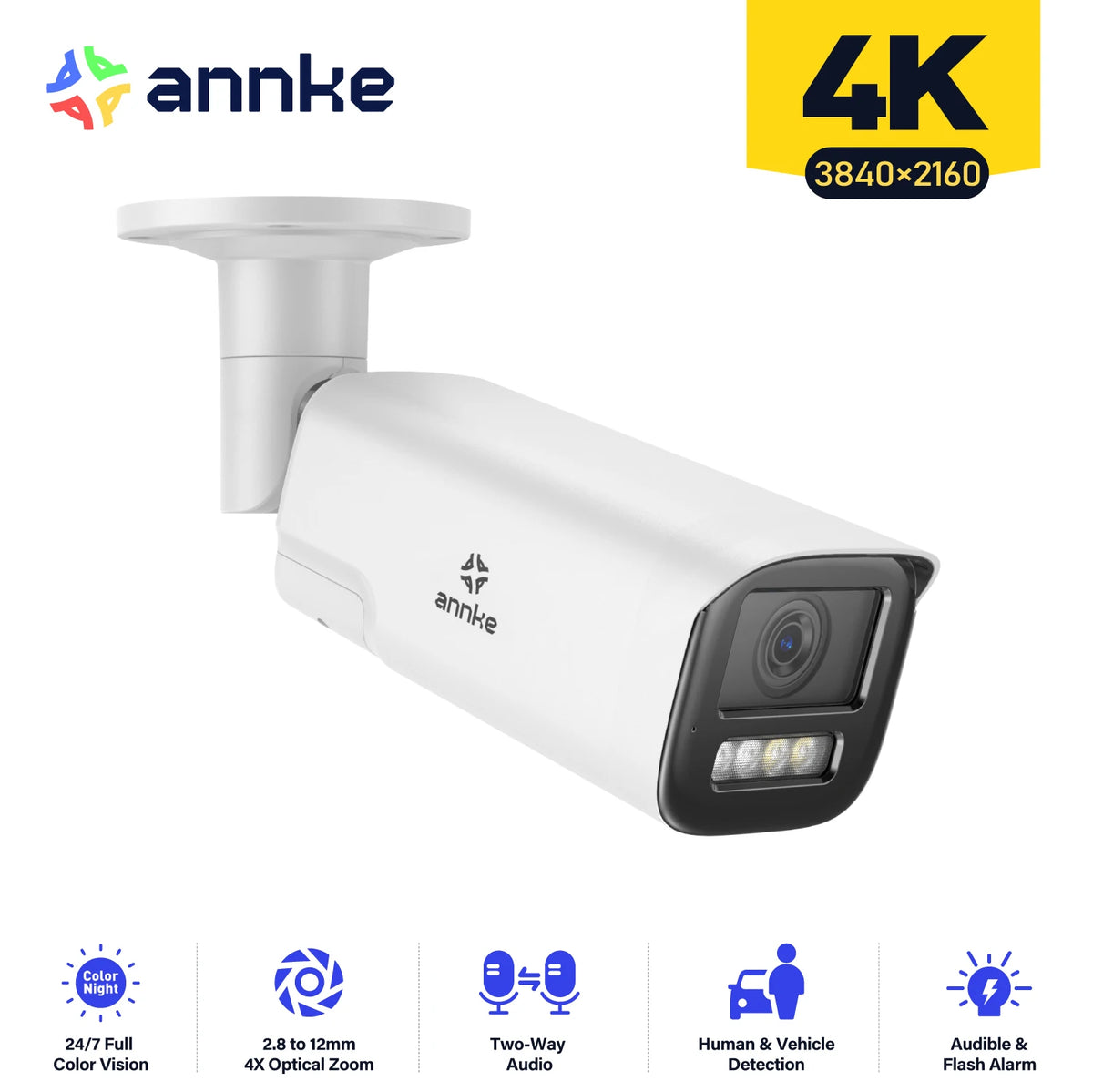 Annke 4K 8MP Smart Dual Light Varifocal IP67 Network Camera