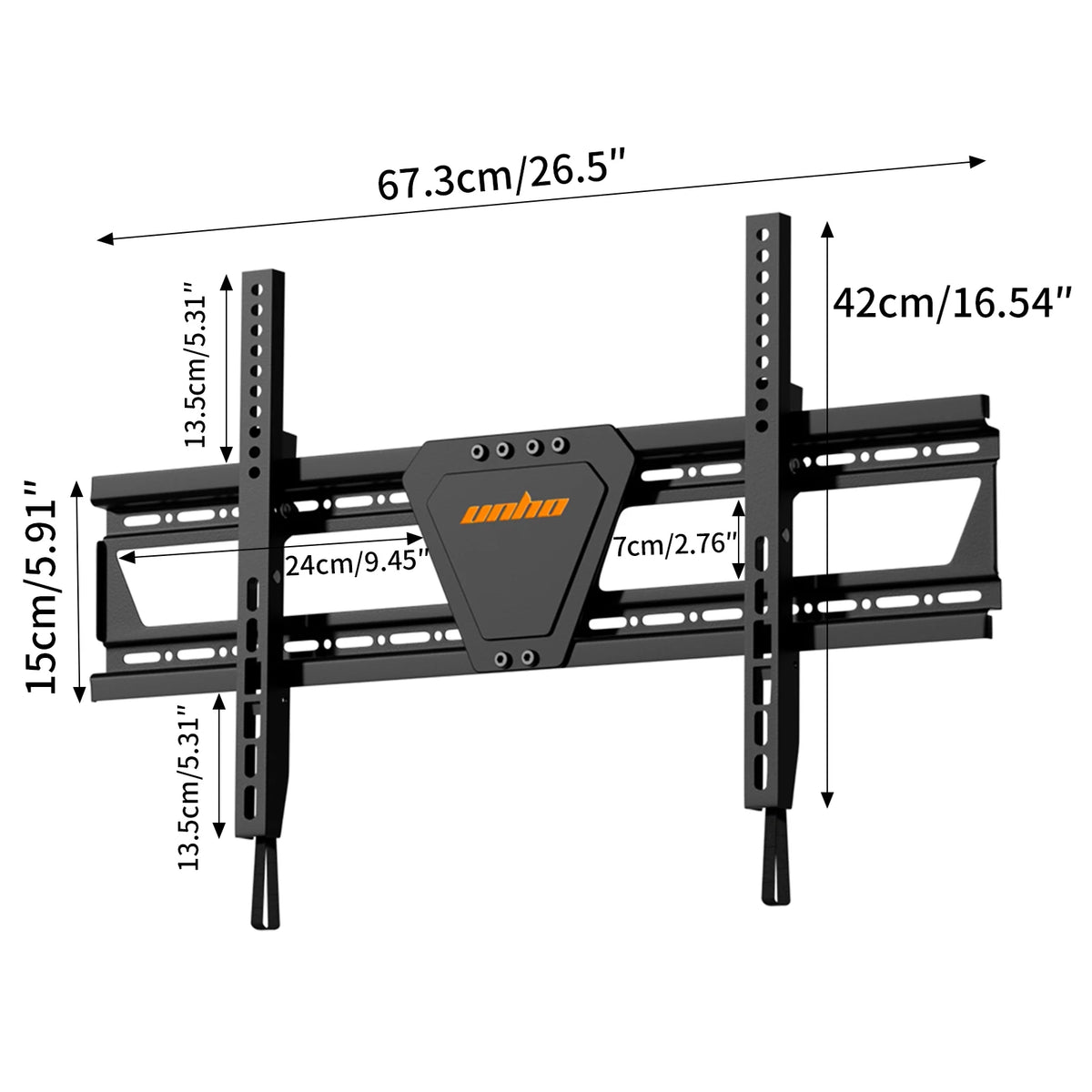 Unho Fixed Television Wall Mount Bracket With Tilt Function