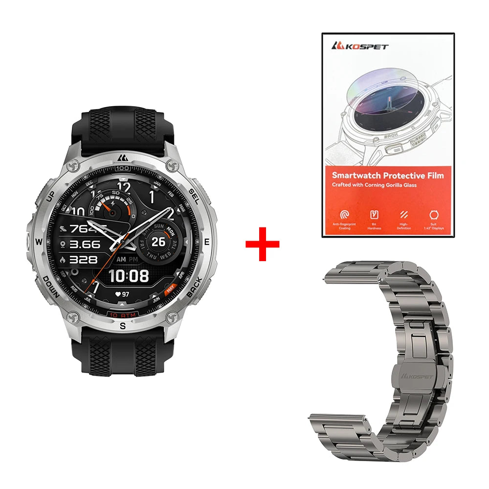 KOSPET Tank T4 Smart Watch with GPS and Offline Maps