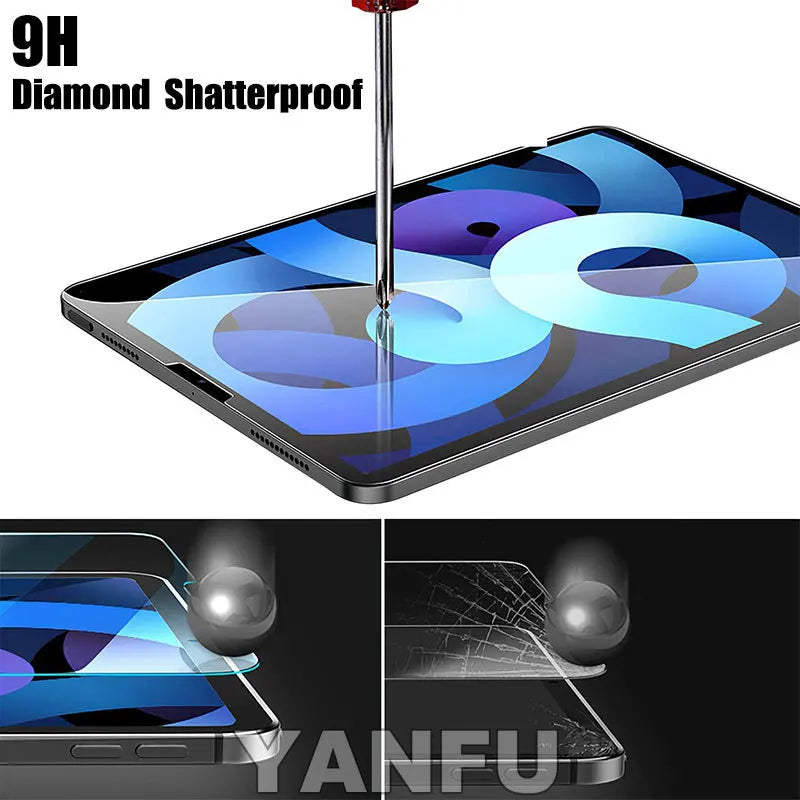 Yanfu Premium Tempered Glass Screen Protector For iPad