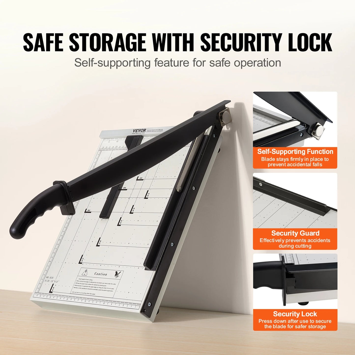 SucceBuy Paper Cutter Guillotine Trimmer For Home Office 16 Sheets