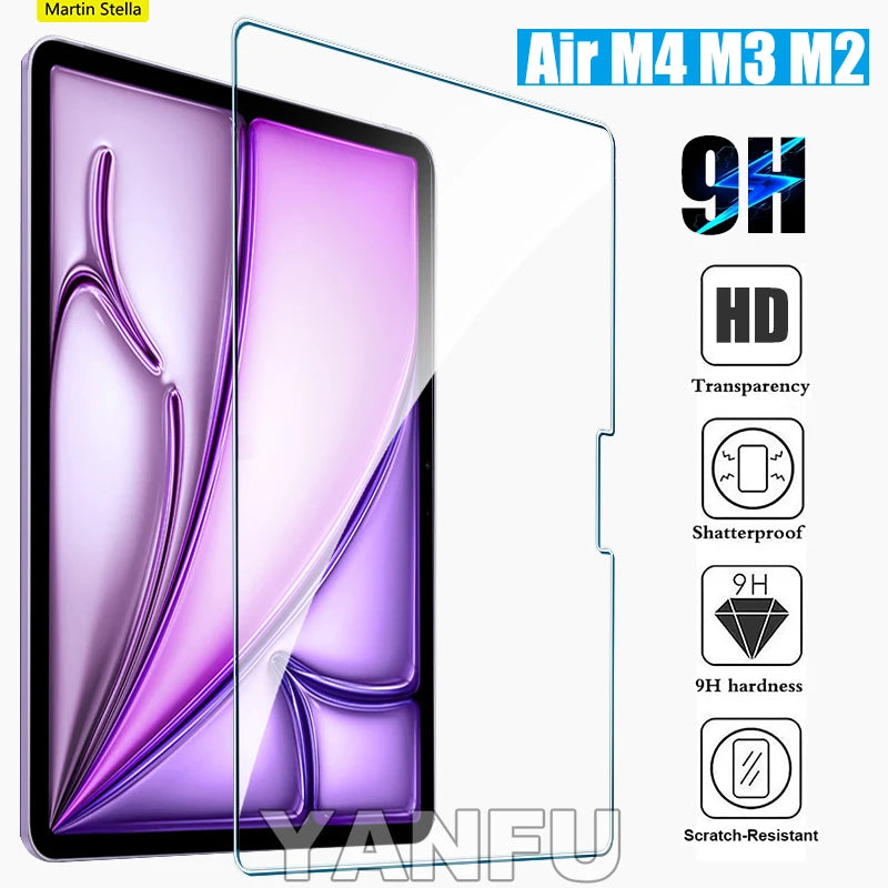 Yanfu 9H Tempered Glass Screen Protector for Apple iPad