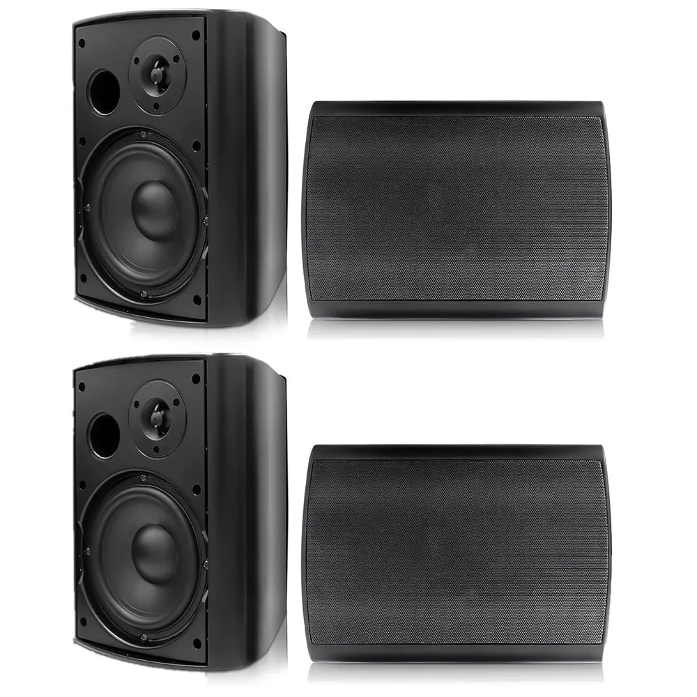 Herdio 800W Outdoor Bluetooth Speakers Waterproof Wall Mount Twin Pack