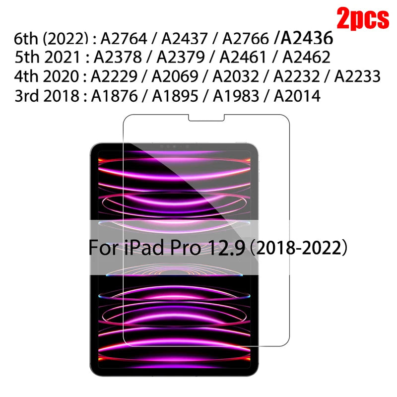 Yanfu Premium Tempered Glass Screen Protector For iPad