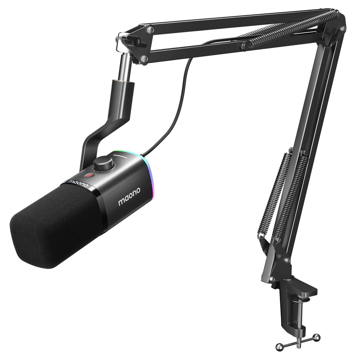 Maono PD100X RGB Dynamic Gaming Microphone With Software Noise Reduction