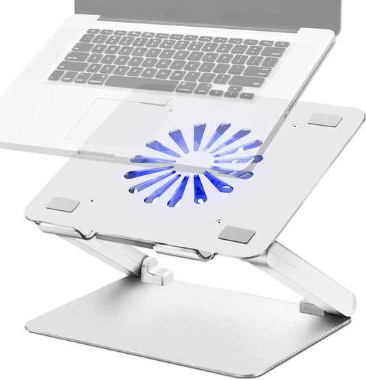 XMSJ Aluminum Laptop Cooling Pad With Low Noise USB Hubs