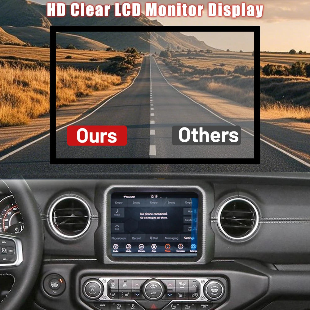 Elacame 8.4 Inch LCD Touch Screen For Chrysler Jeep Compass