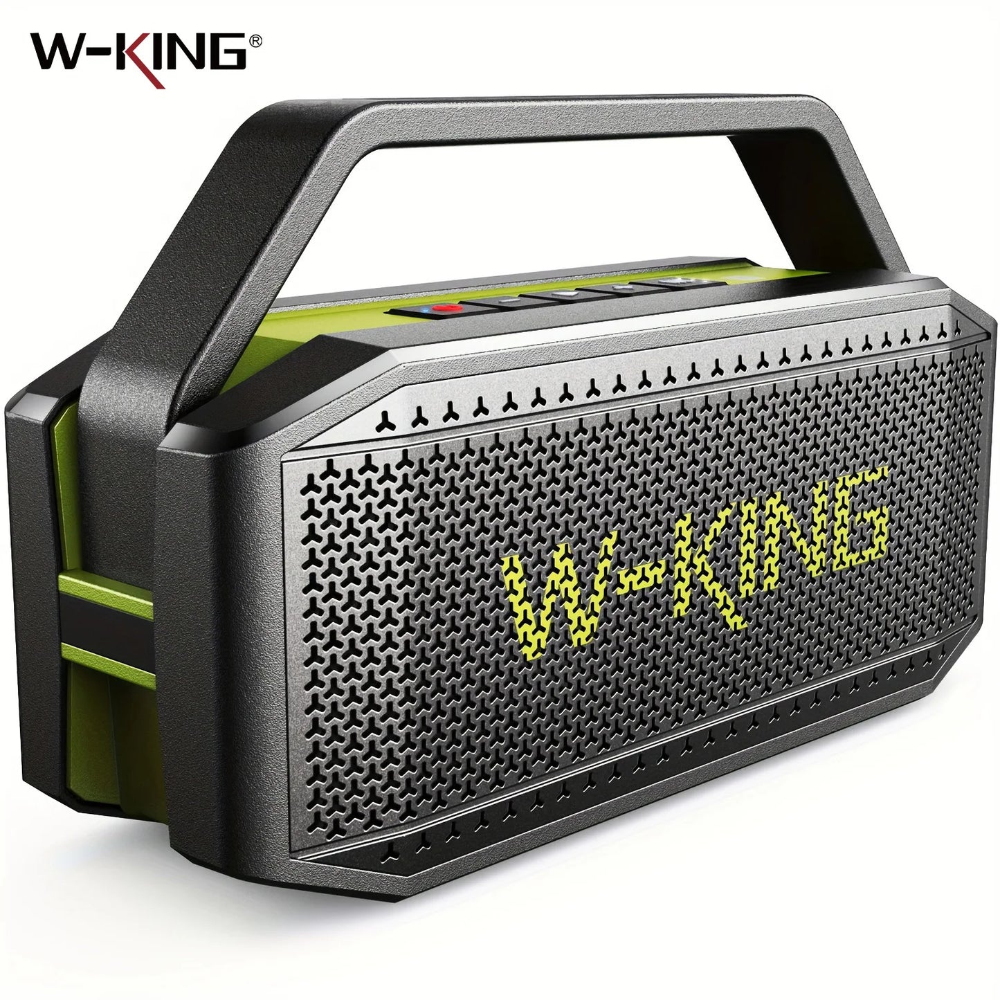 W-King Portable Bluetooth Speaker With Subwoofer 100W Peak Outdoor Waterproof