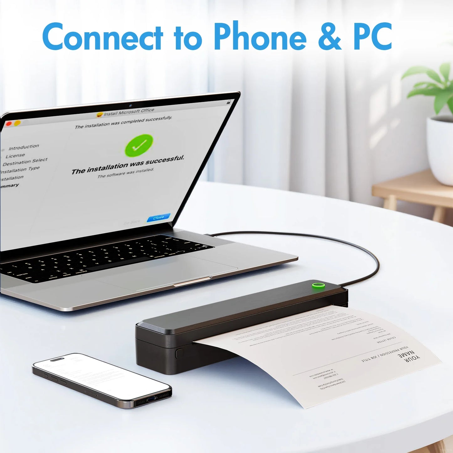 TakeYou Portable Wireless Inkless Thermal Label Printer