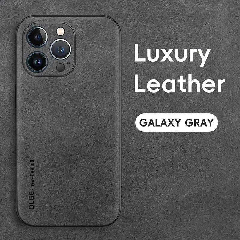 DIXSG Leather Phone Case For iPhone 11 12 13 14 15 16 17 Pro Max