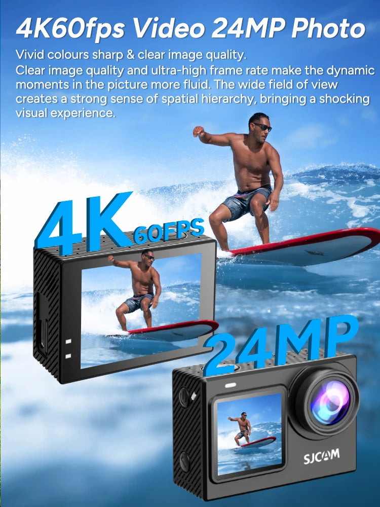 SJCAM SJ6 Pro 4K Action Camera Dual Screen Waterproof WiFi