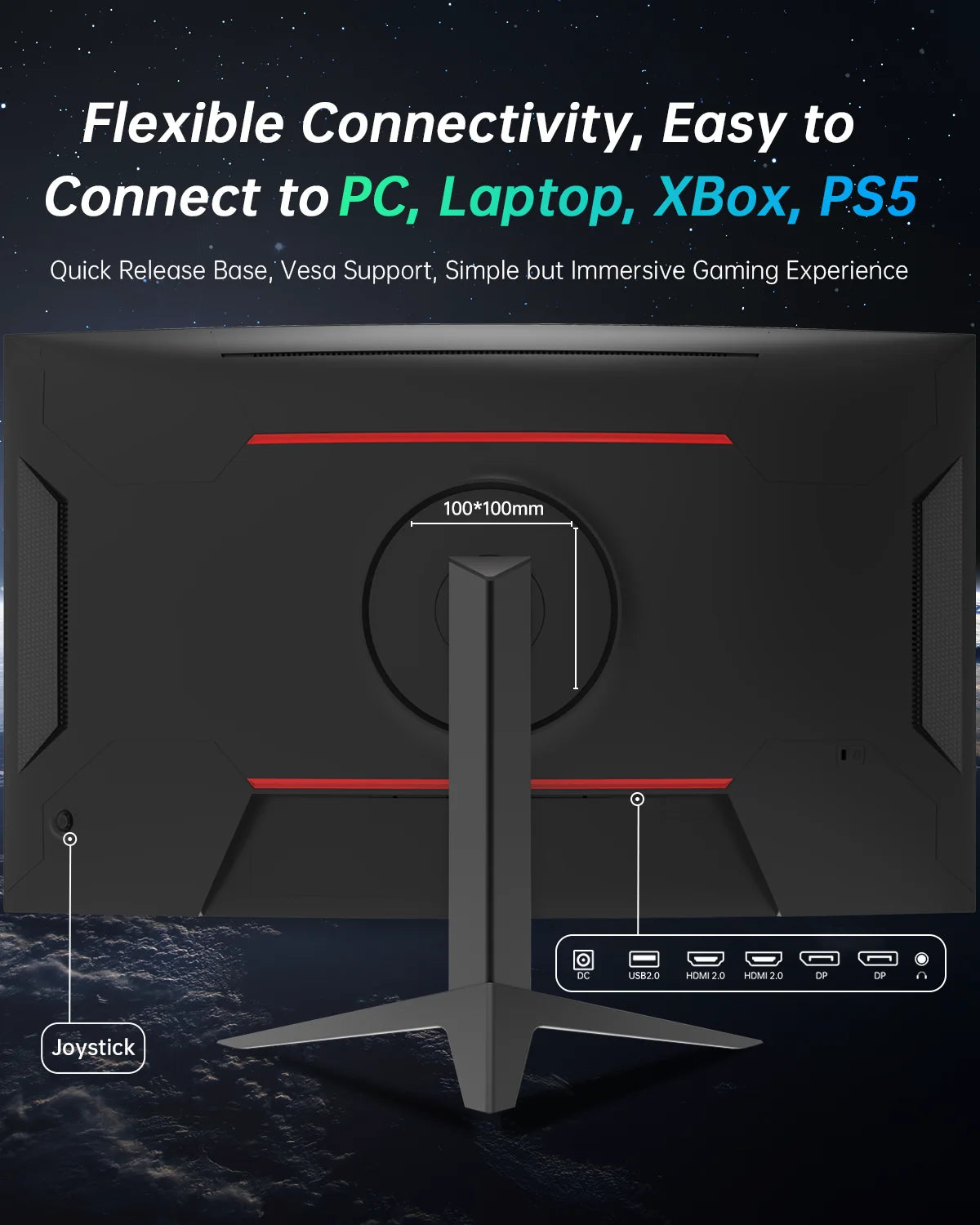 KTC QHD 180Hz Curved Gaming Monitor With 1ms Response
