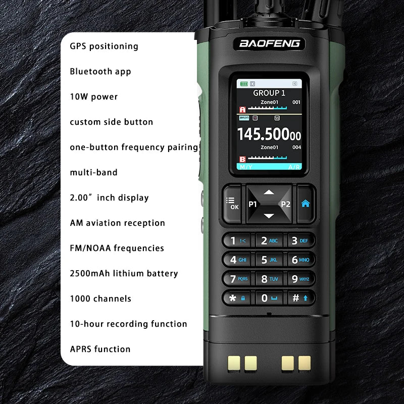 Baofeng DM32 DMR GPS Walkie Talkie 10W Two Way Radio