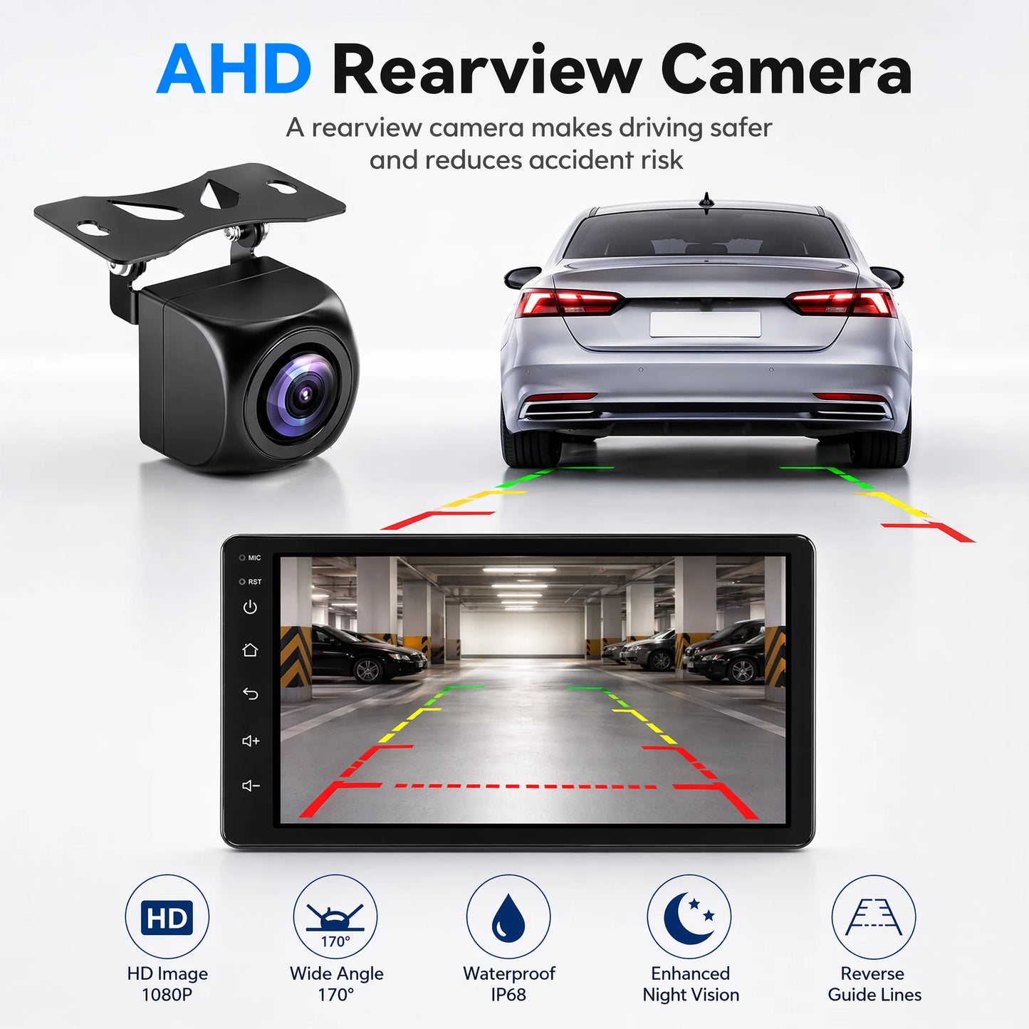 Essgoo Android Auto Car Stereo Wireless CarPlay 2Din GPS MP5