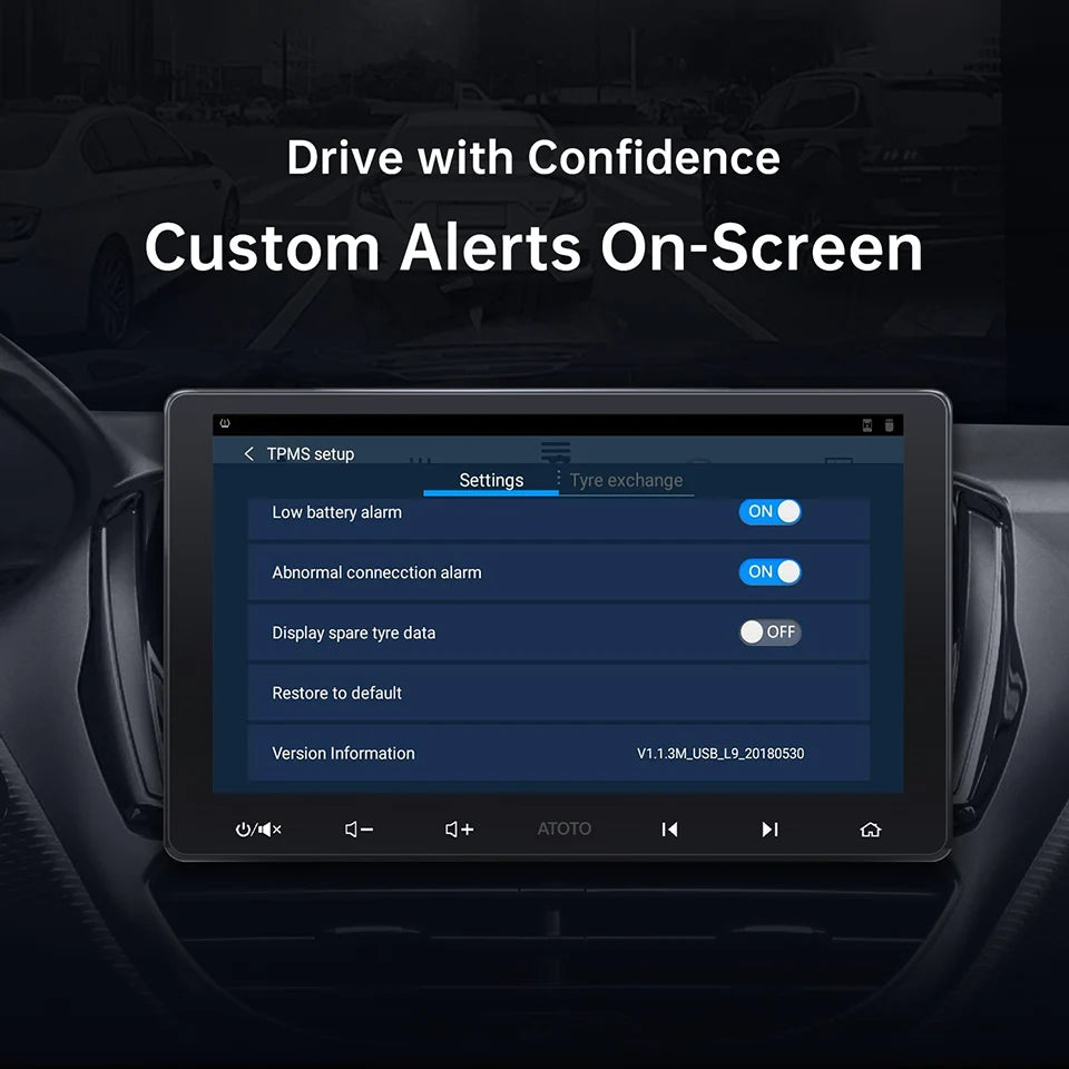 ATOTO UTP1 USB TPMS Tire Pressure Monitoring Display For Android Car Stereo