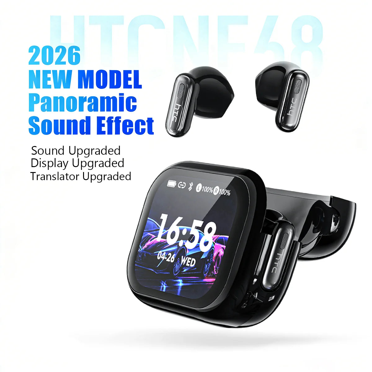 Wireless Bluetooth Earbuds With Active Noise Cancellation Touch Control
