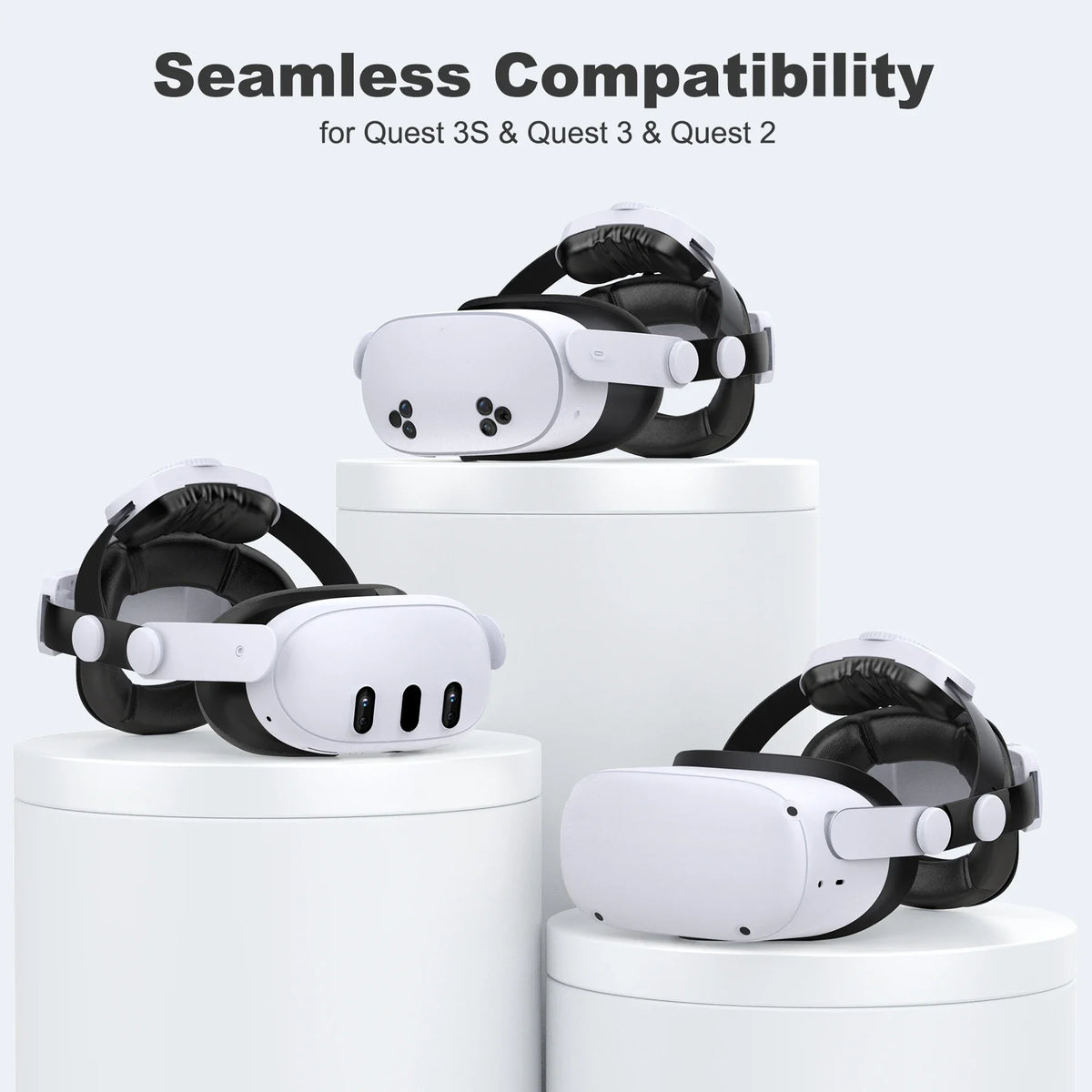 Beboncool VR Head Strap With Rechargeable Battery For Meta Quest