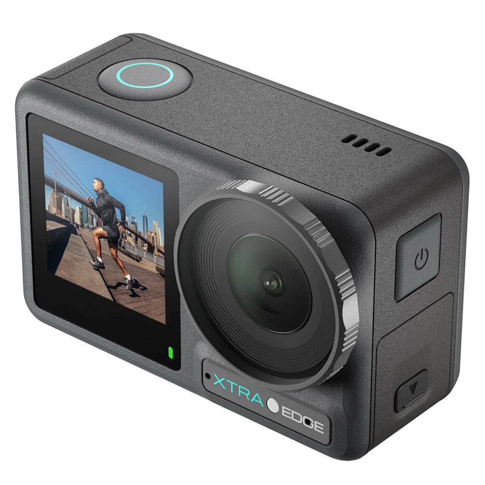 Xtra 4K 120fps Action Camera Dual Screen IP68 Waterproof Stabilized