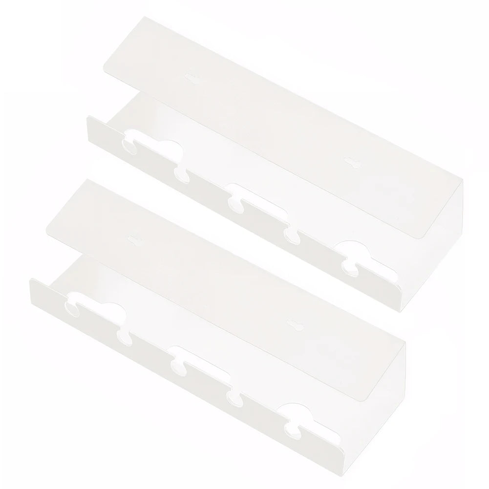 Under Desk Cable Management Tray 2 Pack Self Adhesive