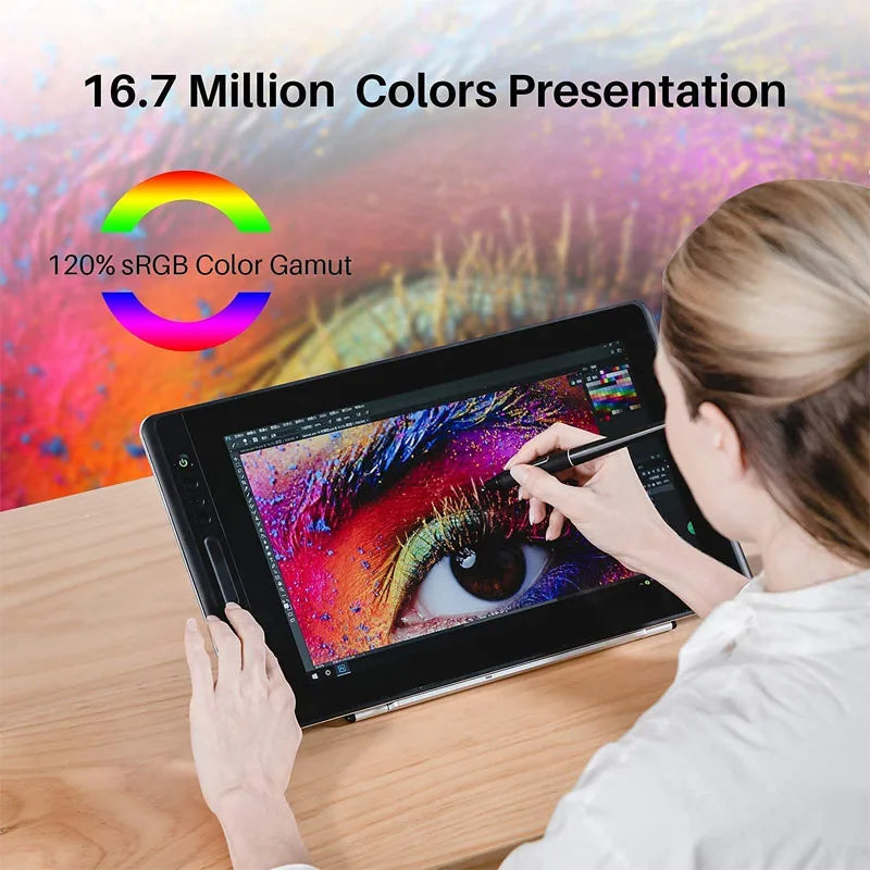 Huion Kamvas Pro 16 Graphics Monitor Battery Free Stylus