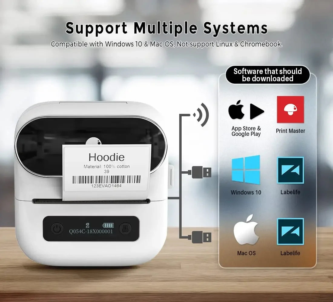 Phomemo M220 Label Printer For Barcodes And QR Codes