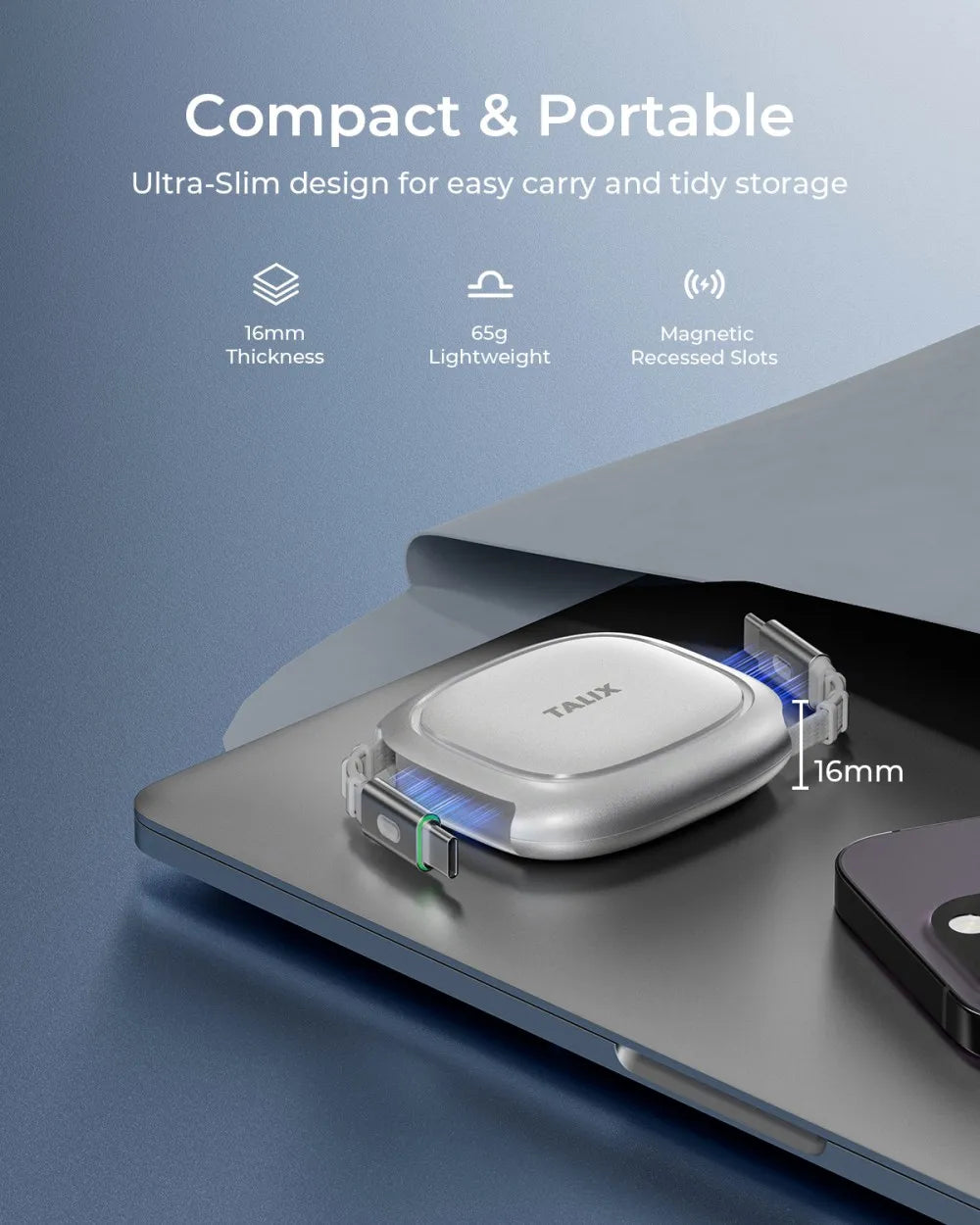 TALIX 240W Retractable USB Cable Fast Charging USB C