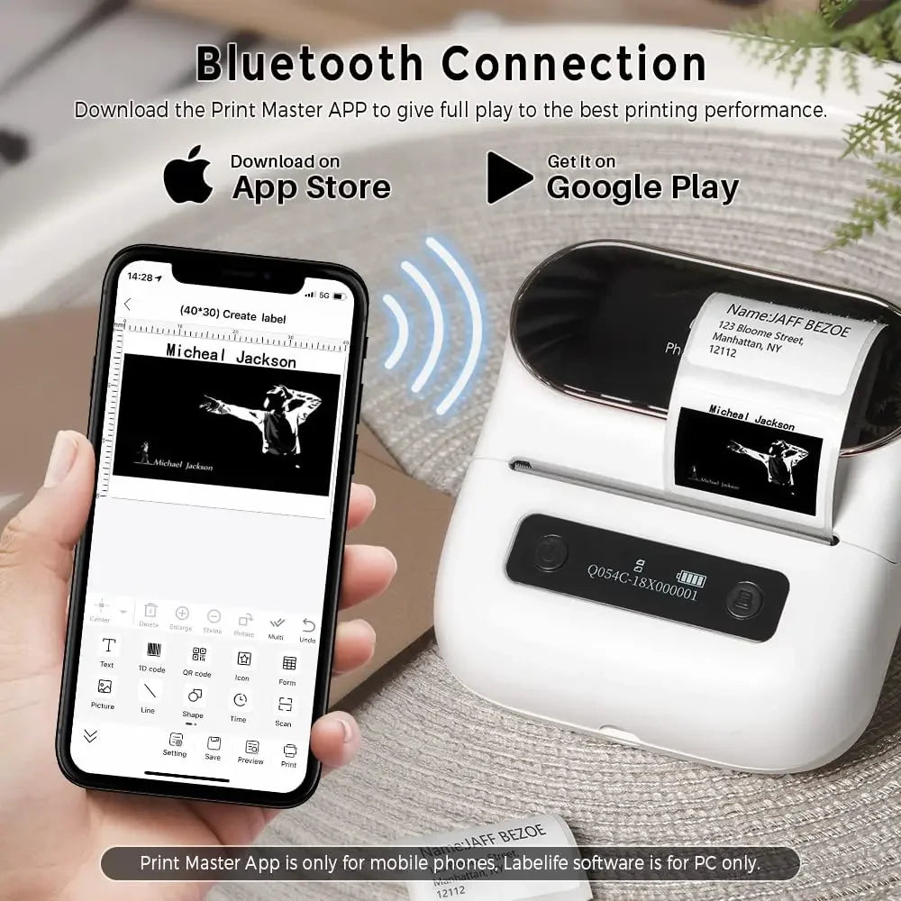 Phomemo M220 Label Printer For Barcodes And QR Codes