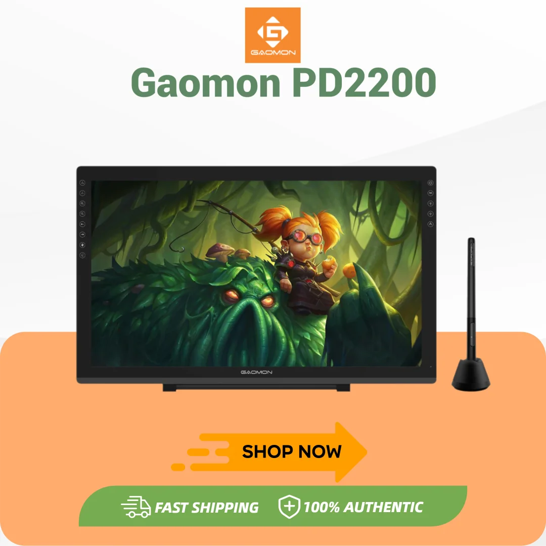 GAOMON PD2200 Graphics Tablet Pen Display With Anti Glare Screen