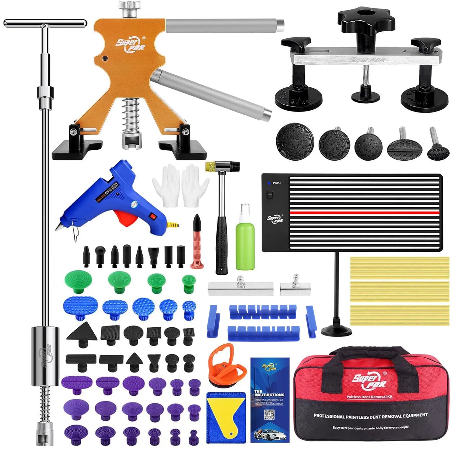 PDR Auto Paintless Dent Removal Kit For Car Repair Tools