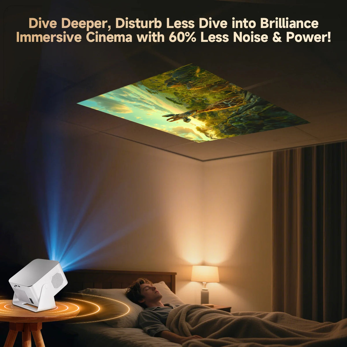 Magcubic Android 14 Projector Auto Focus Native 1080P 900 ANSI