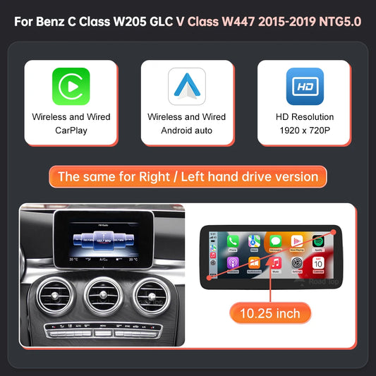 Wincago Linux Car Multimedia Screen Wireless CarPlay Android Auto Mercedes