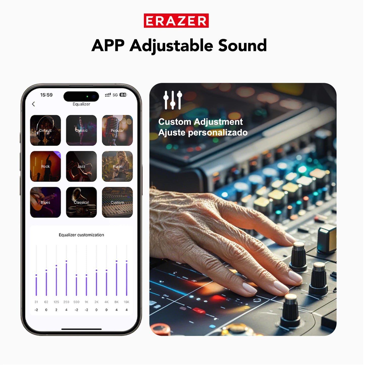 HD LCD AI Translator Bluetooth Wireless Earphones Active Noise Cancellation