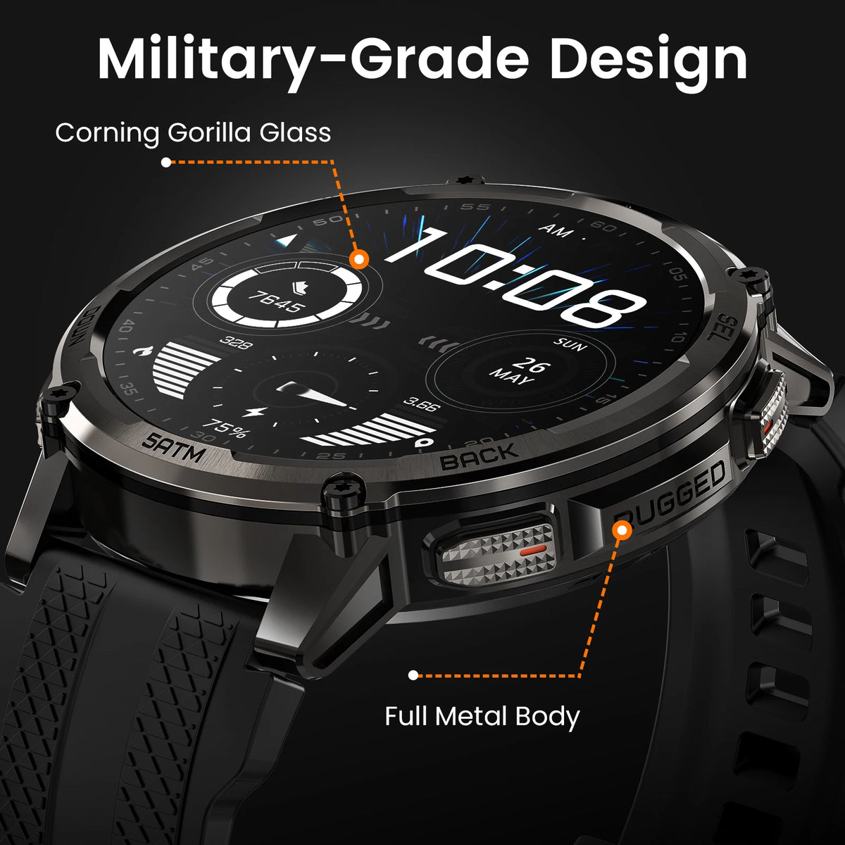 Kospet Tank T4C Rugged Smartwatch With Dual Band GPS Support