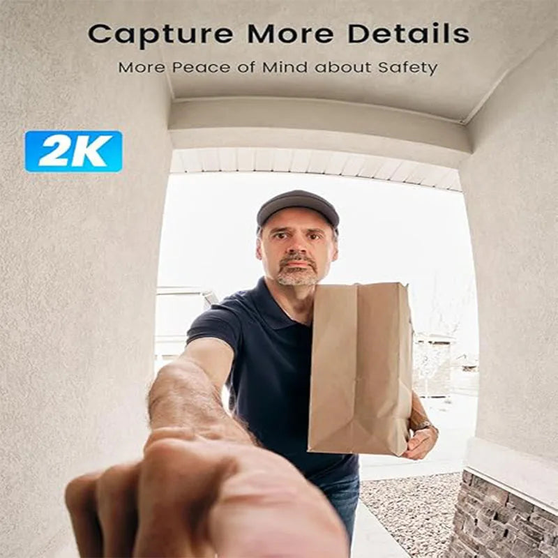 ieGeek 2K Wireless Video Doorbell AI Motion Detection