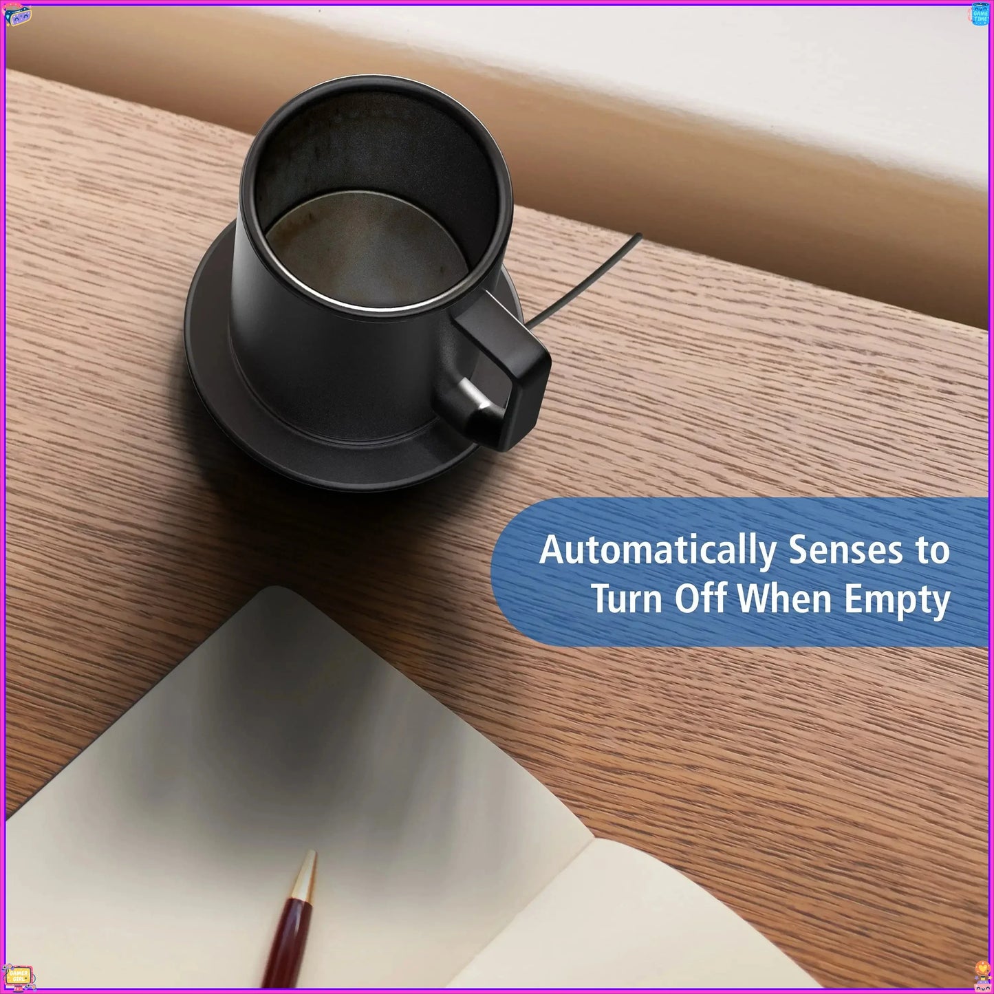 Constant Temperature Self Heating Coffee Mug With USB Warmer Base