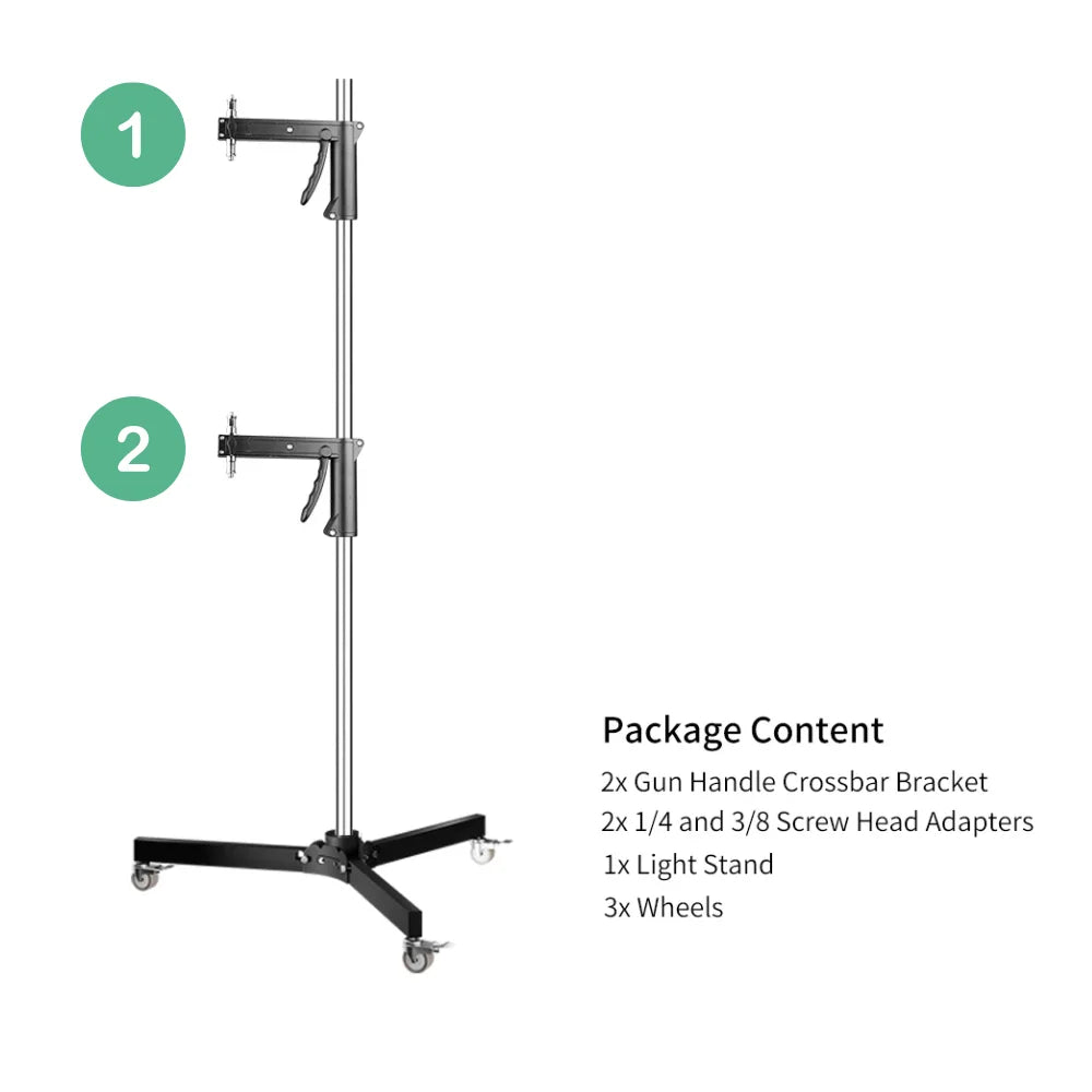 SH Heavy Duty Stainless Steel Photography Lighting Stand Tripod