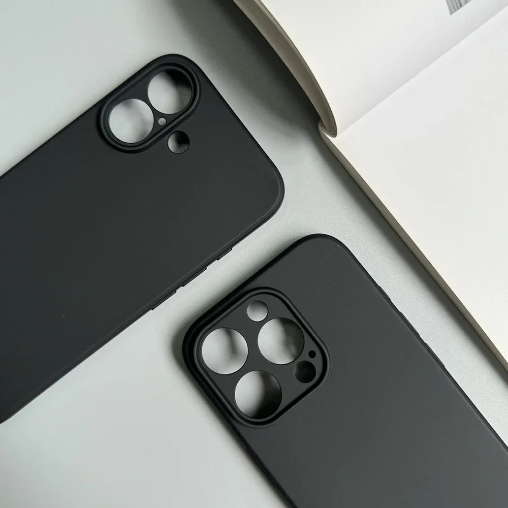 AoZilin Silicone Matte Full Coverage Phone Case For iPhones