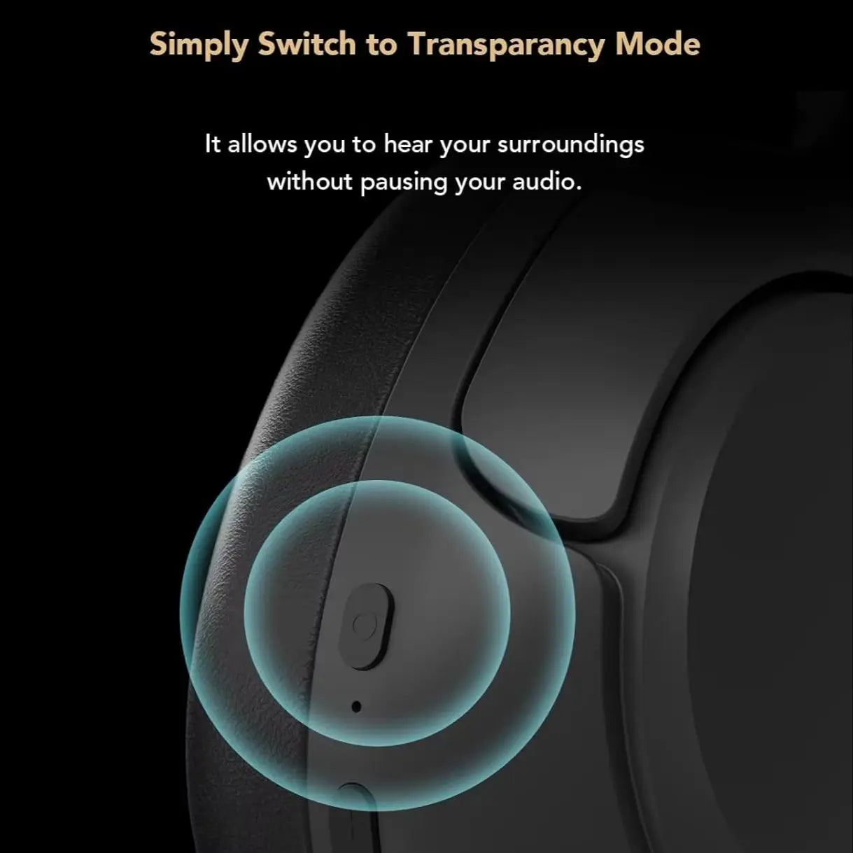 Nouroum Bluetooth 5.3 Over Ear Wireless Headphones Noise Cancelling Mic