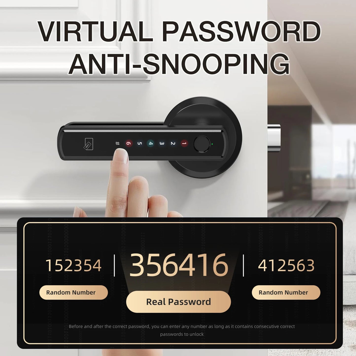 Viladepot Smart Lock Fingerprint App Control Type C Interface