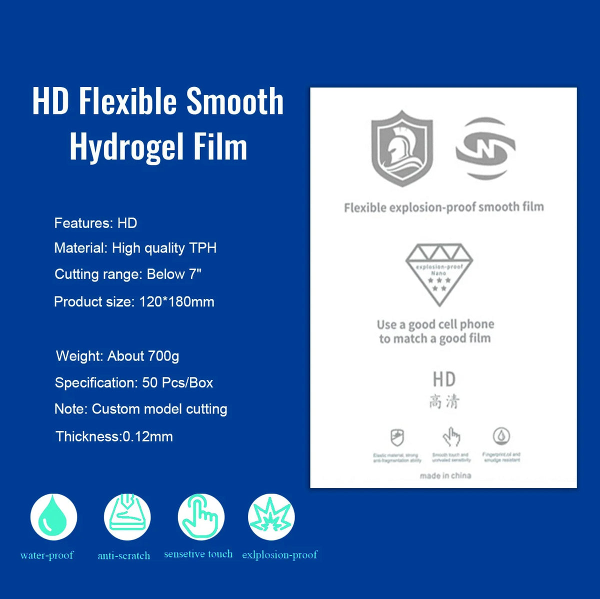 Hydrogel Screen Protector TPU Self Healing Privacy Film