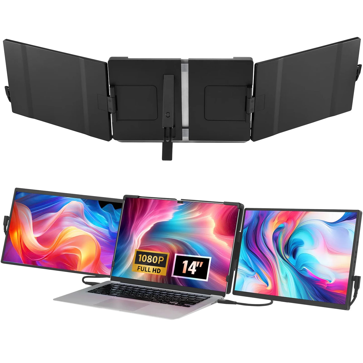 SucceBuy 1080P IPS Portable Monitor With USB-C USB-A HDMI