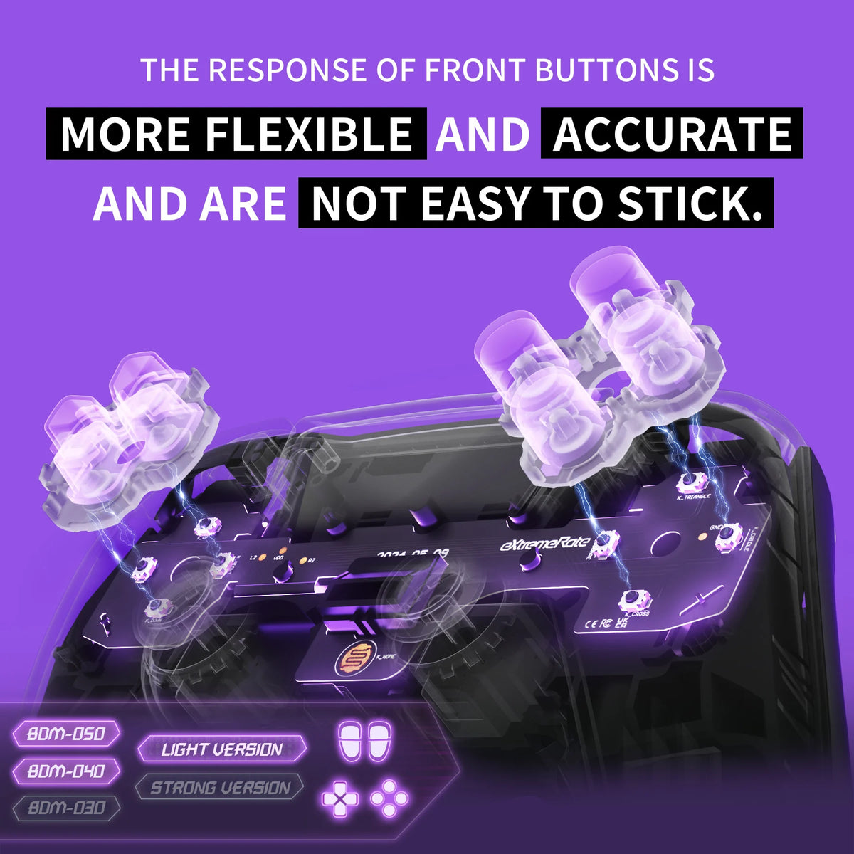 Ex treemRate Whole Clicky Kit For PS5 Controller Shoulder Buttons