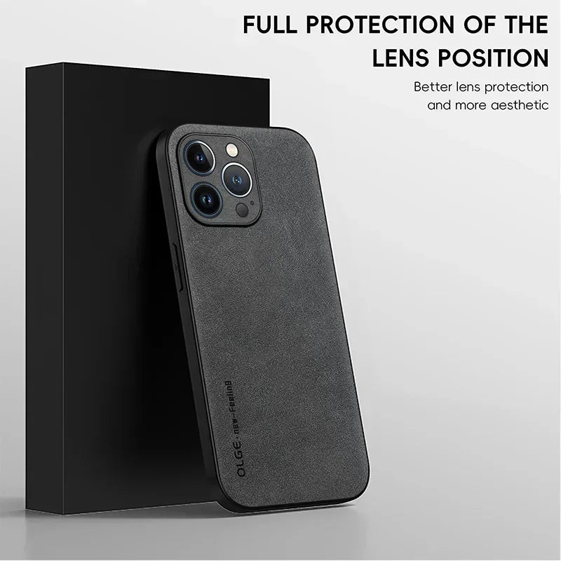 DIXSG Leather Phone Case For iPhone 11 12 13 14 15 16 17 Pro Max