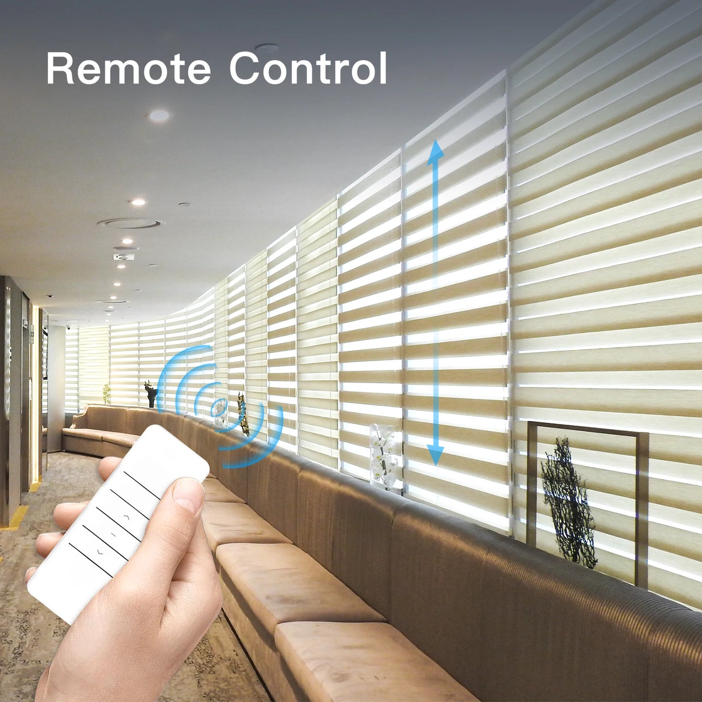 MOES Tuya WiFi Smart Motorized Chain Roller Blinds Kit With RF Remote