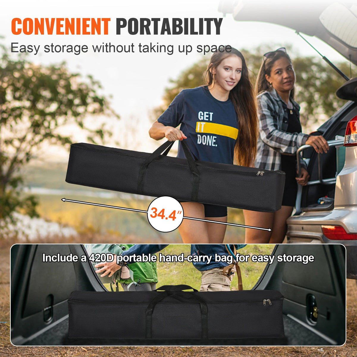 Vevor Portable Projector Screen With Adjustable Stand
