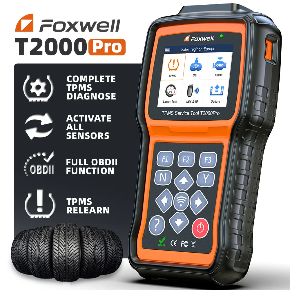 Foxwell T2000 Pro OBD2 TPMS Tire Pressure Diagnostic Programming Tool