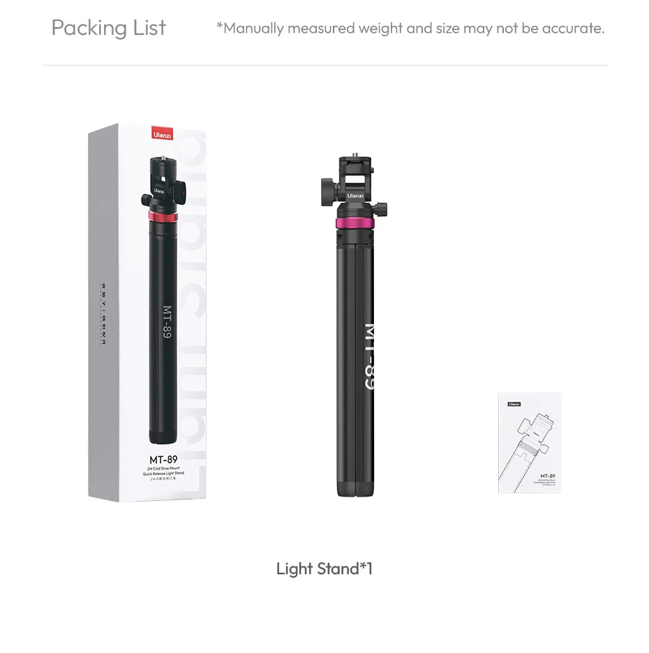Ulanzi MT-89 Extendable Tripod Light Stand For DSLR