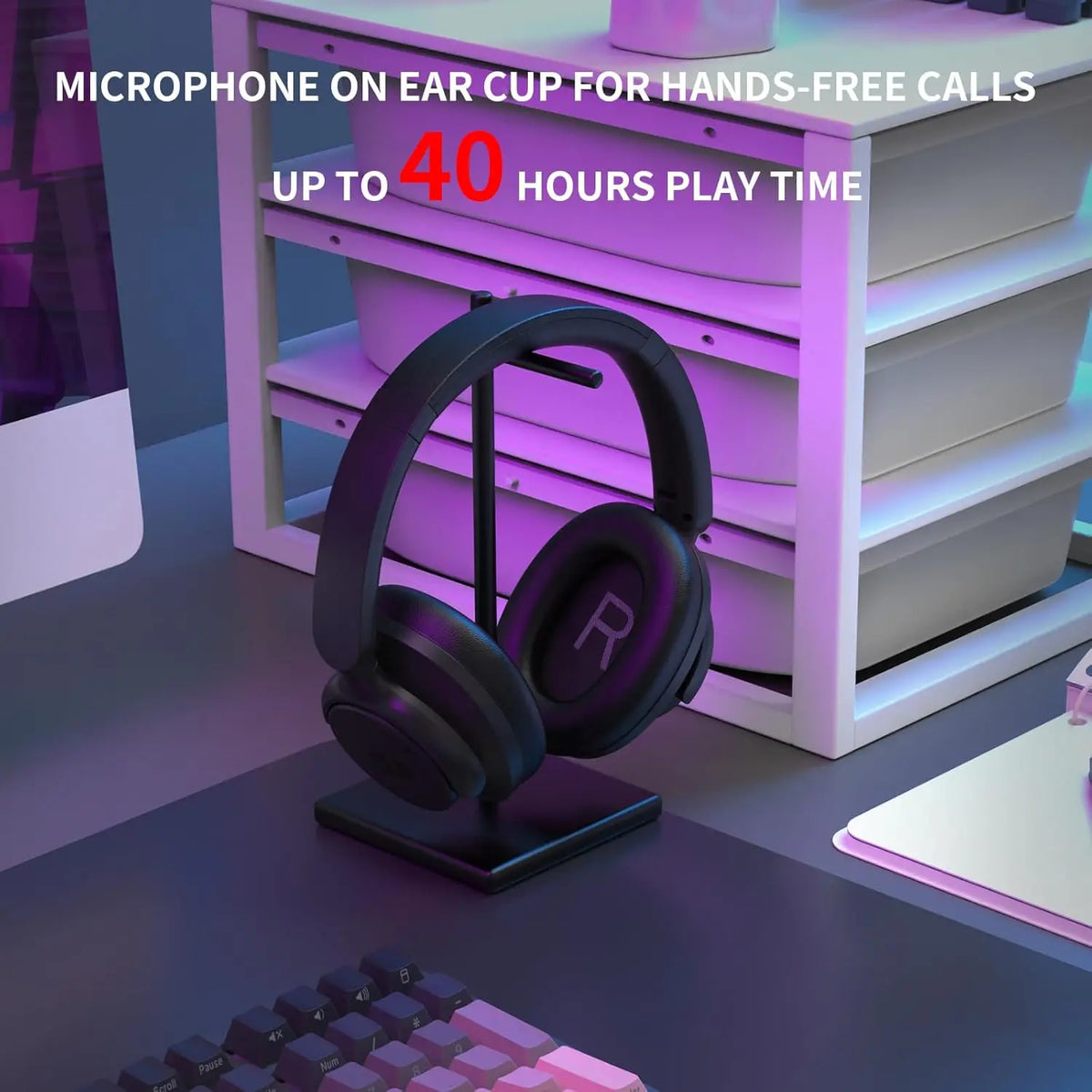 Redragon H610 Wireless Gaming Headset Featuring Bluetooth And Active Noise
