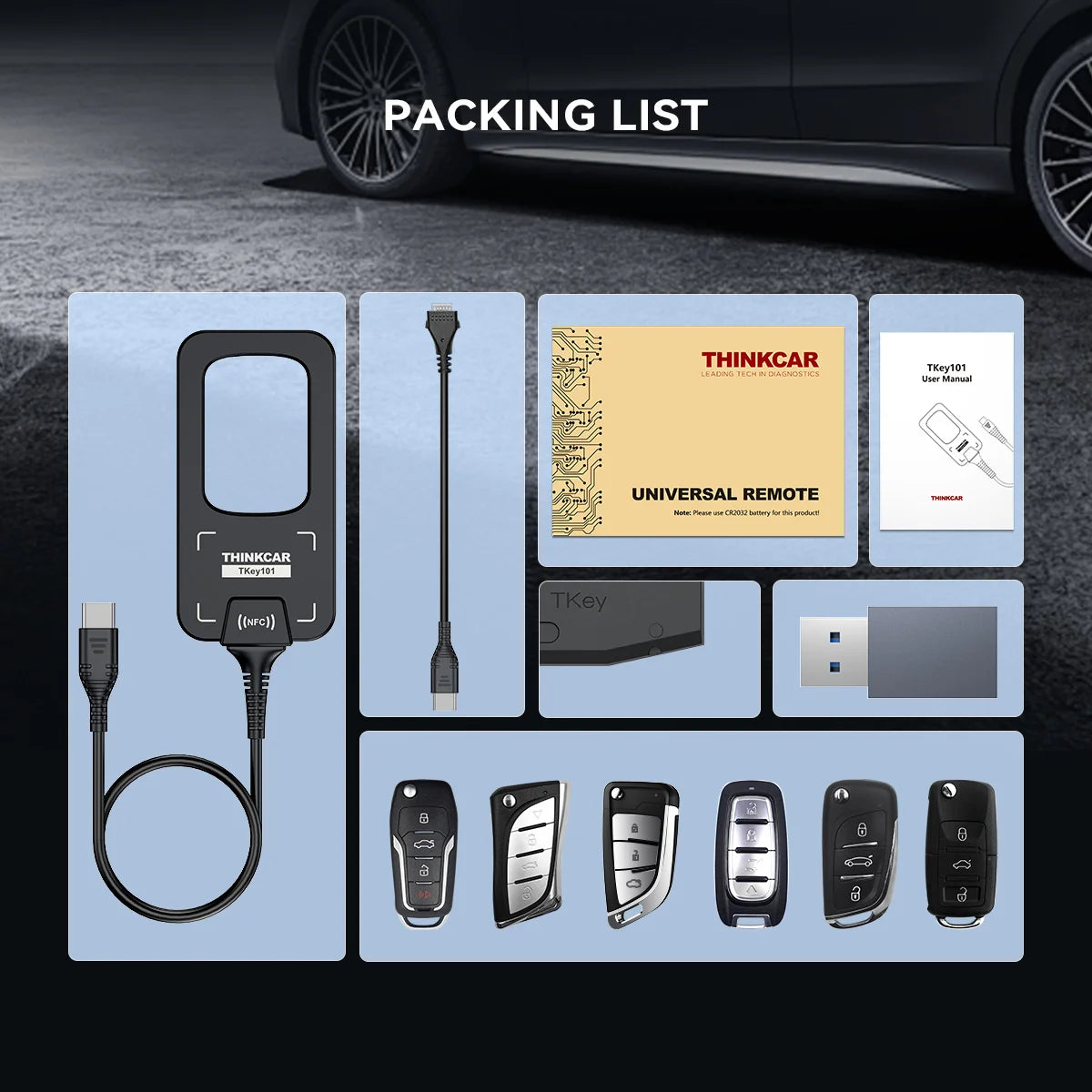 MUCAR Thinkcar TKey101 Universal Car Key Programmer