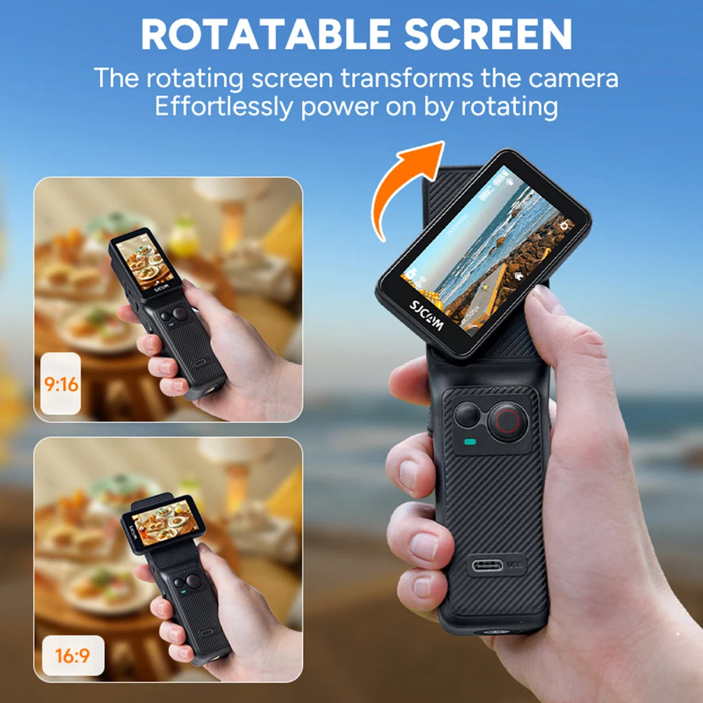SJCAM C400 4K Pocket Camcorder With Stabilization WiFi